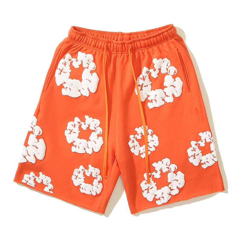 Denim Tear Shorts Orange